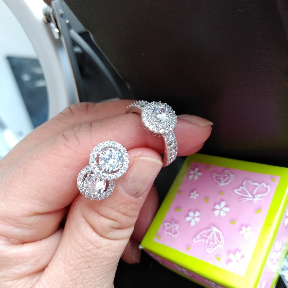 Sterling silver 925 Cubic zircunia earrings